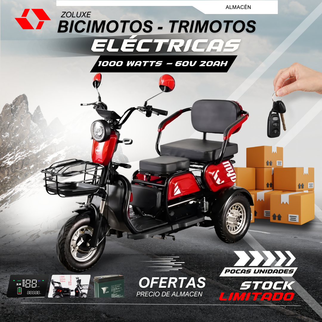 Trimoto Eléctrica - 1000 Watts